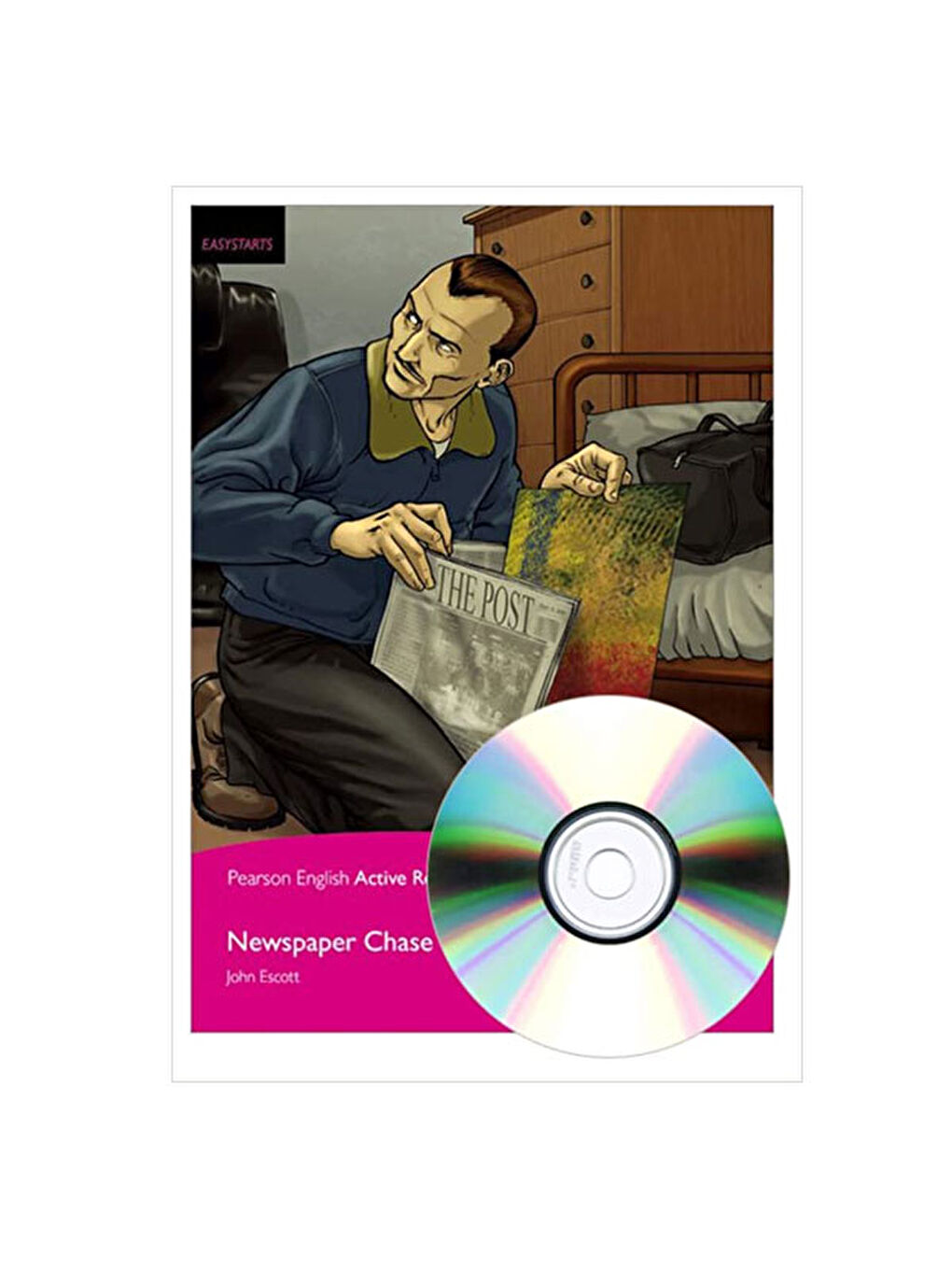 Easystarts: Newspaper Chase Book + Multi-ROM with MP3 Pack - Pearson