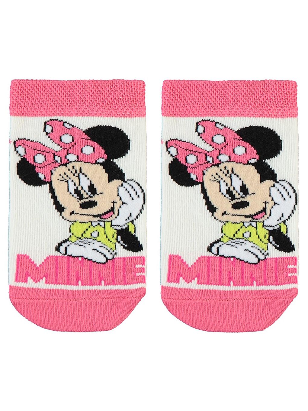 Civil Krem Minnie Mouse Kız Çocuk Patik 3-11 Yaş Krem - 2