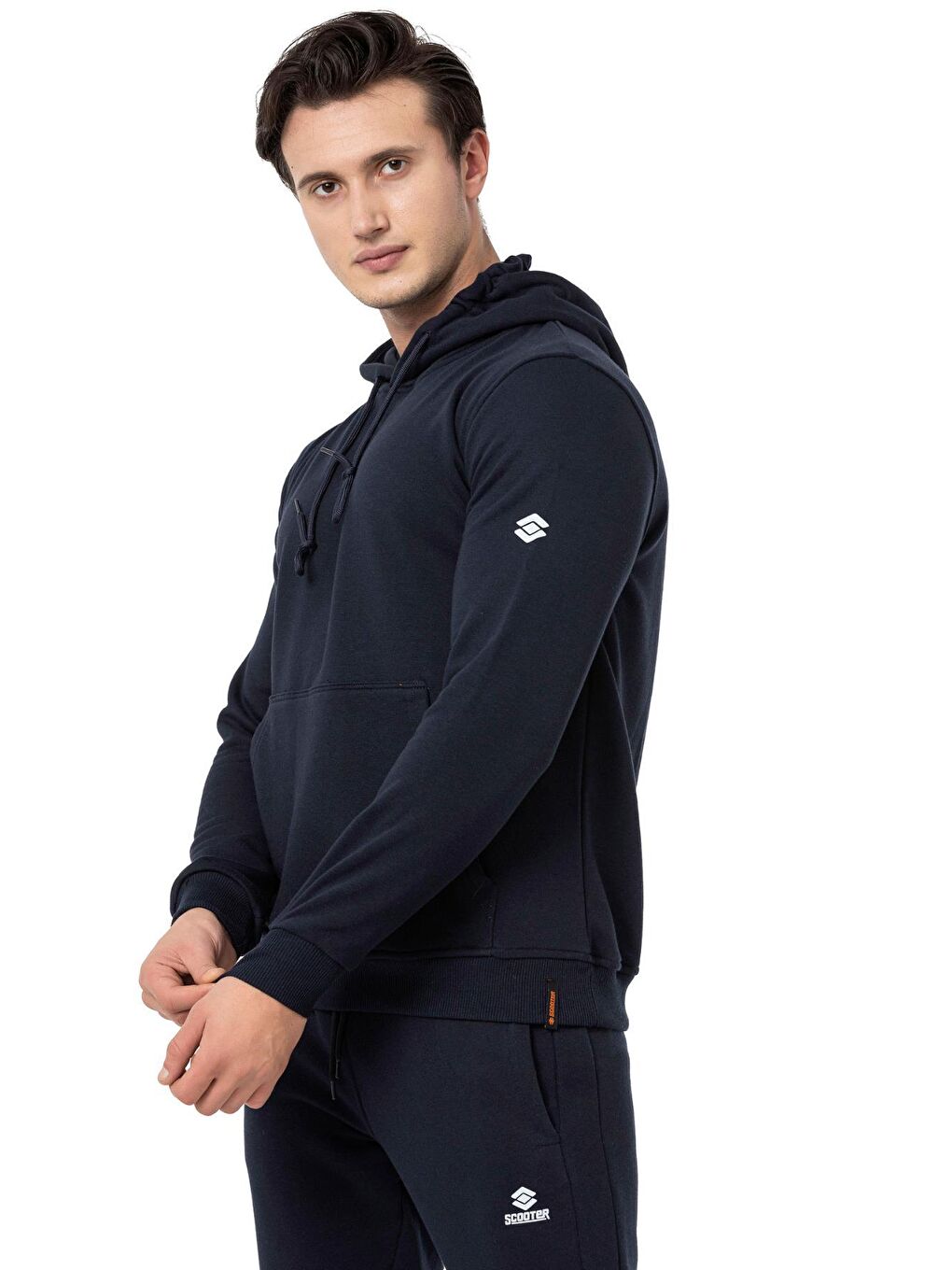 Scooter Lacivert Erkek Kapüşonlu Basic Sweatshirt M1518TL - 3