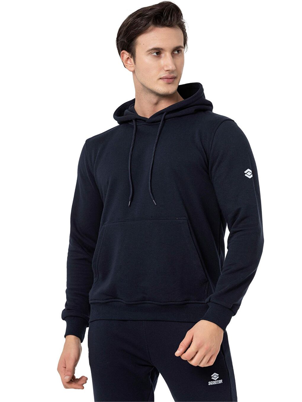 Scooter Lacivert Erkek Kapüşonlu Basic Sweatshirt M1518TL - 6