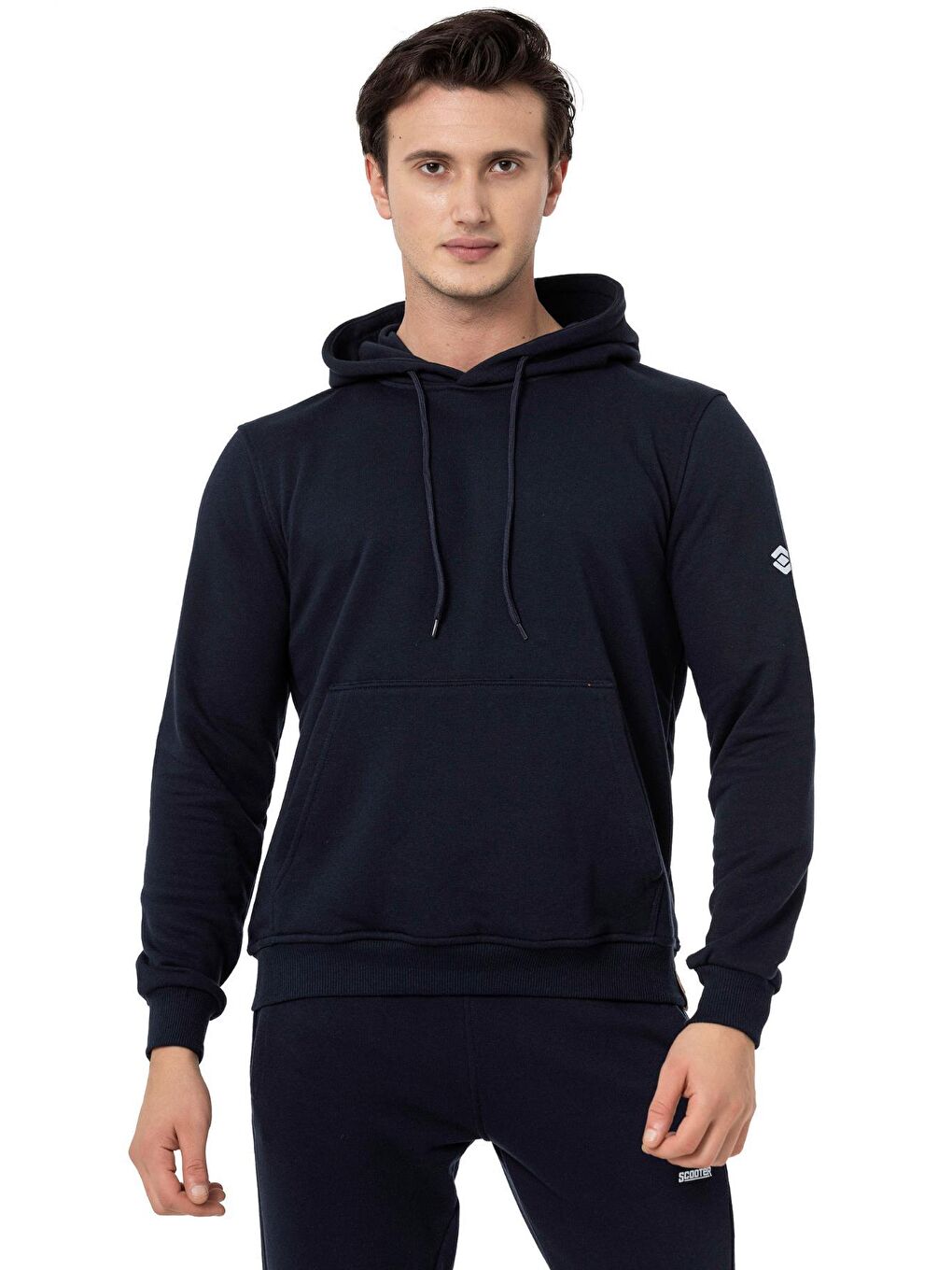 Scooter Lacivert Erkek Kapüşonlu Basic Sweatshirt M1518TL - 7