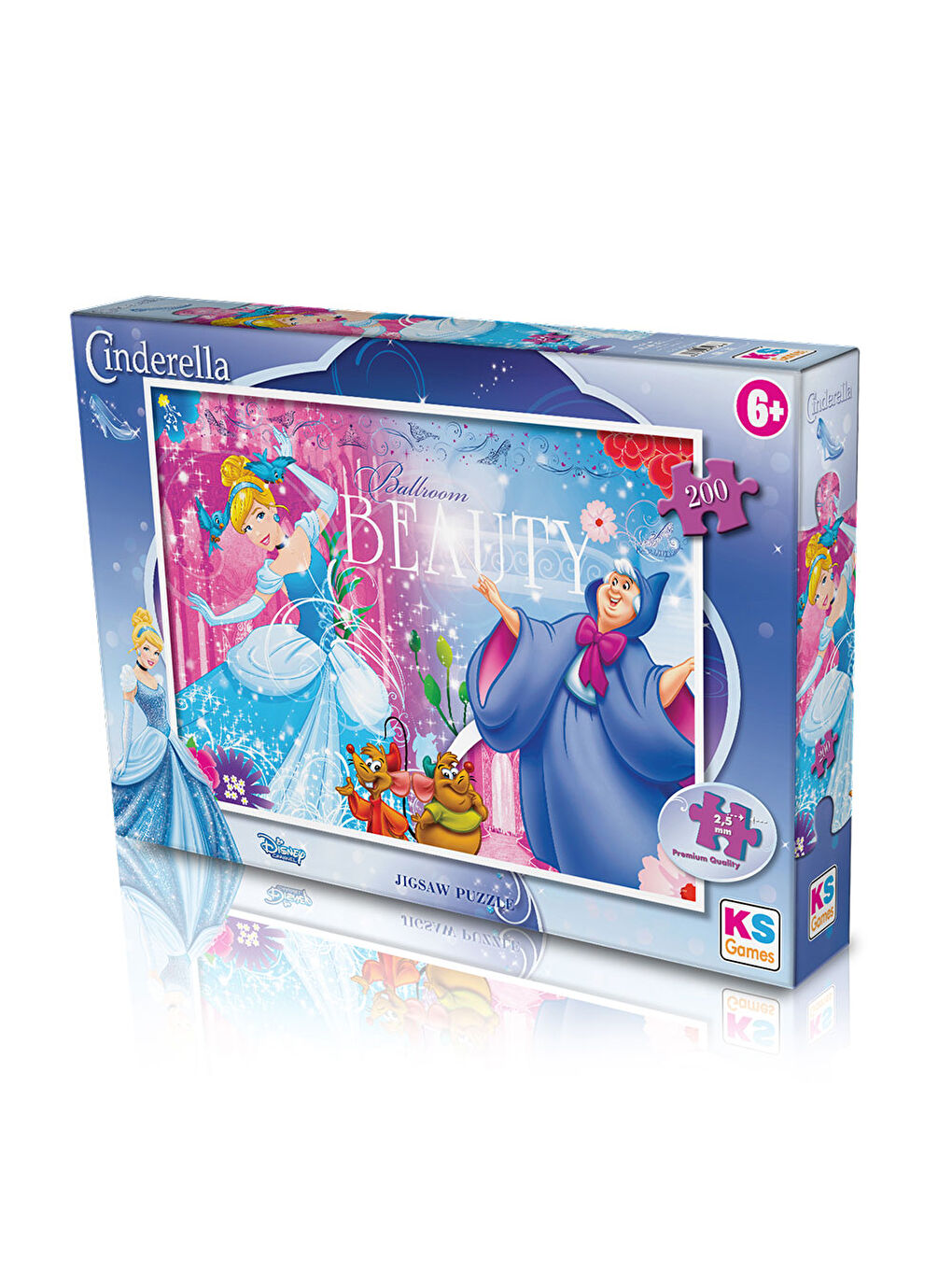 KS GAMES Renksiz Cindirella Puzzle 200 Parça CRL113