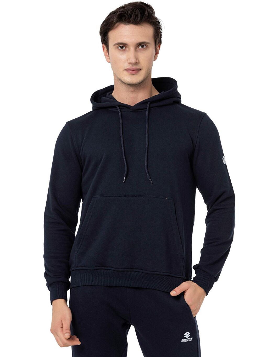 Scooter Lacivert Erkek Kapüşonlu Basic Sweatshirt M1518TL - 8