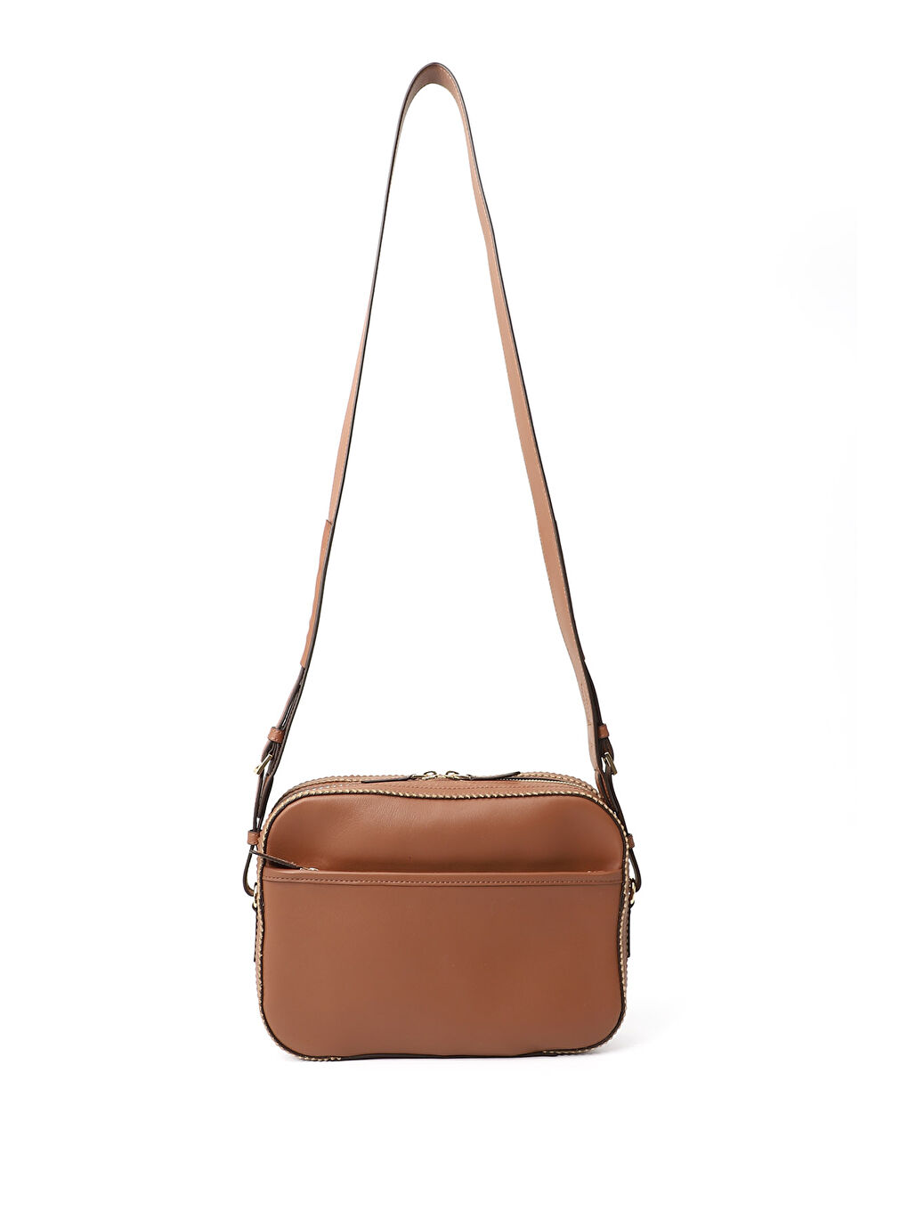 Bordo Kadın BORDO Hakiki Deri Hasır Örgü Uzun Askılı Omuz Çantası-3