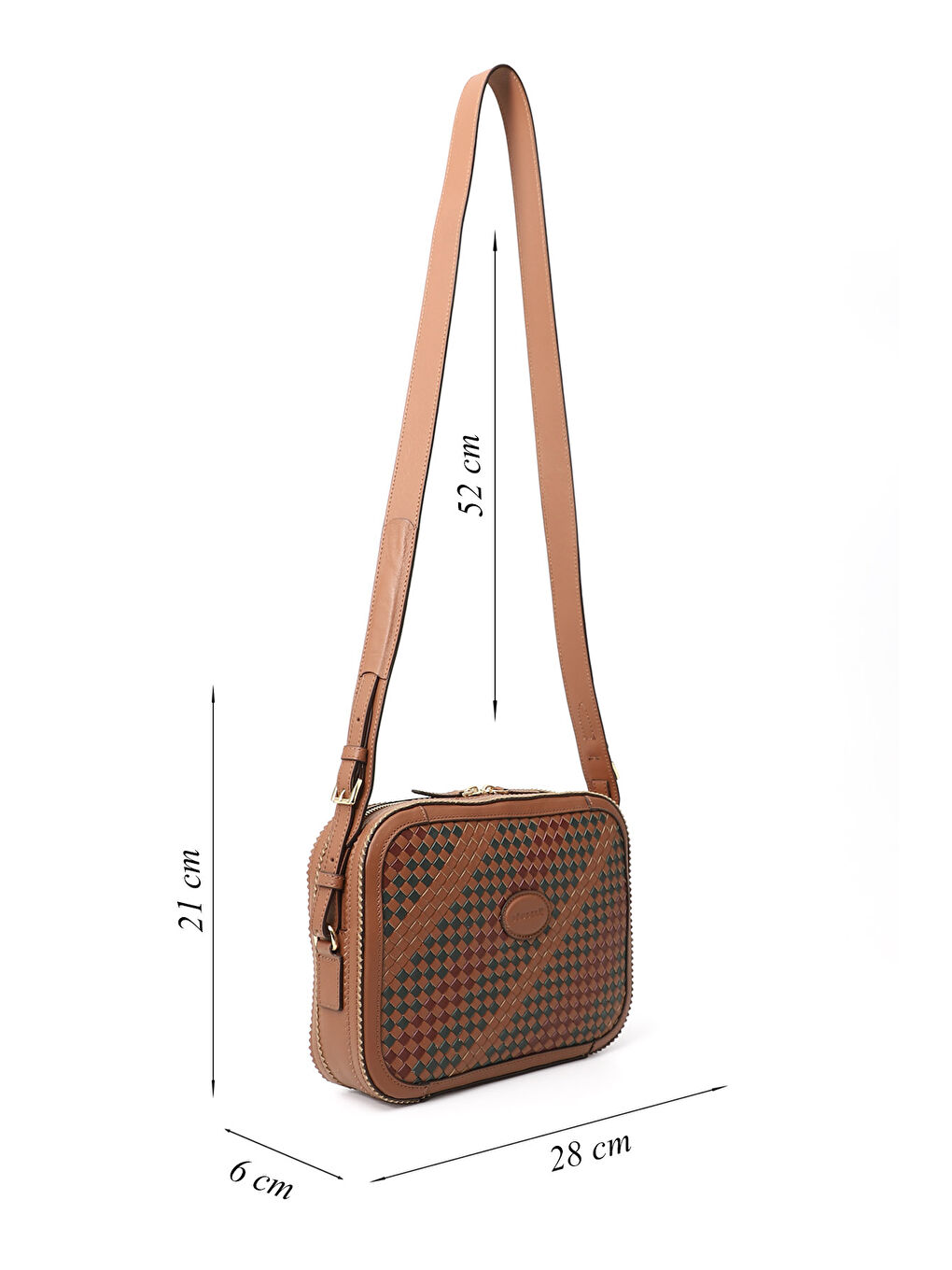 Bordo Kadın BORDO Hakiki Deri Hasır Örgü Uzun Askılı Omuz Çantası-1