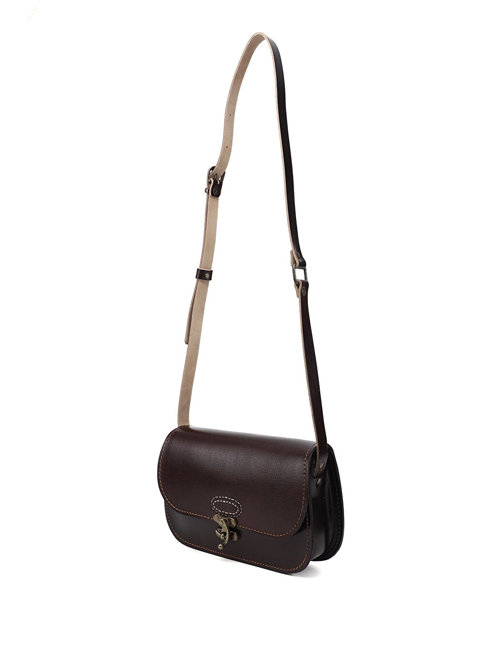 Bordo Kadın BORDO Vaketa Hakiki Deri Omuz ve Postacı Çantası-2