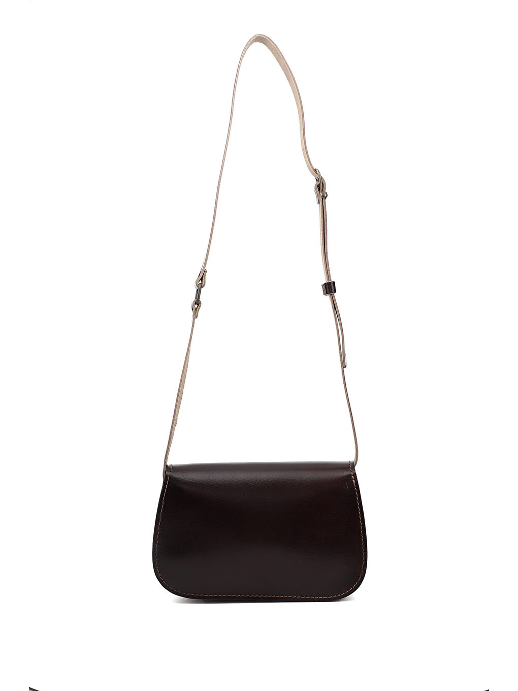 Bordo Kadın BORDO Vaketa Hakiki Deri Omuz ve Postacı Çantası-3