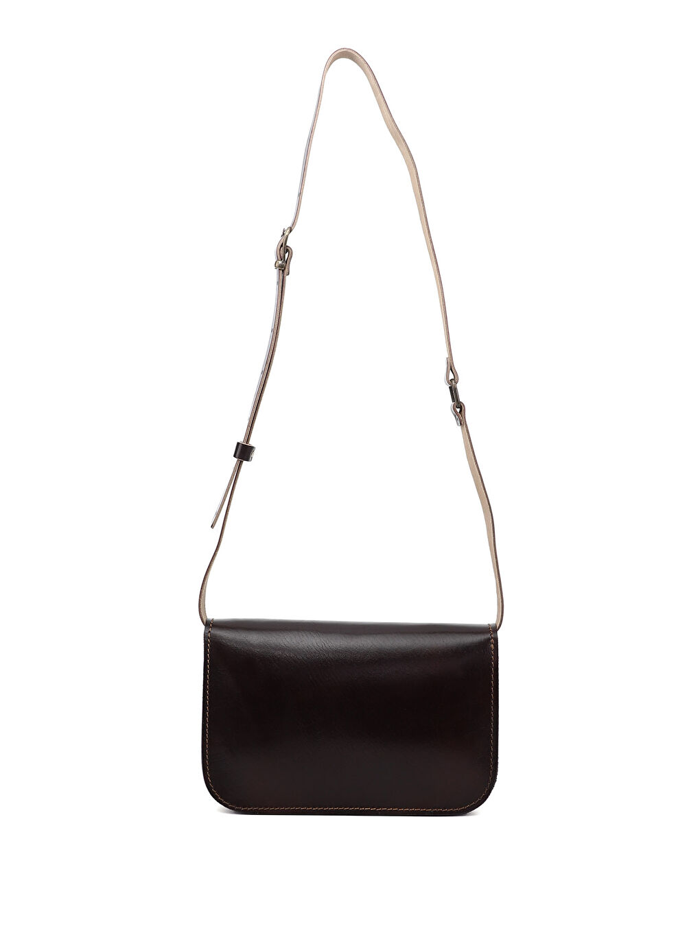 Bordo Kadın BORDO Vaketa Hakiki Deri Omuz ve Postacı Çantası-3