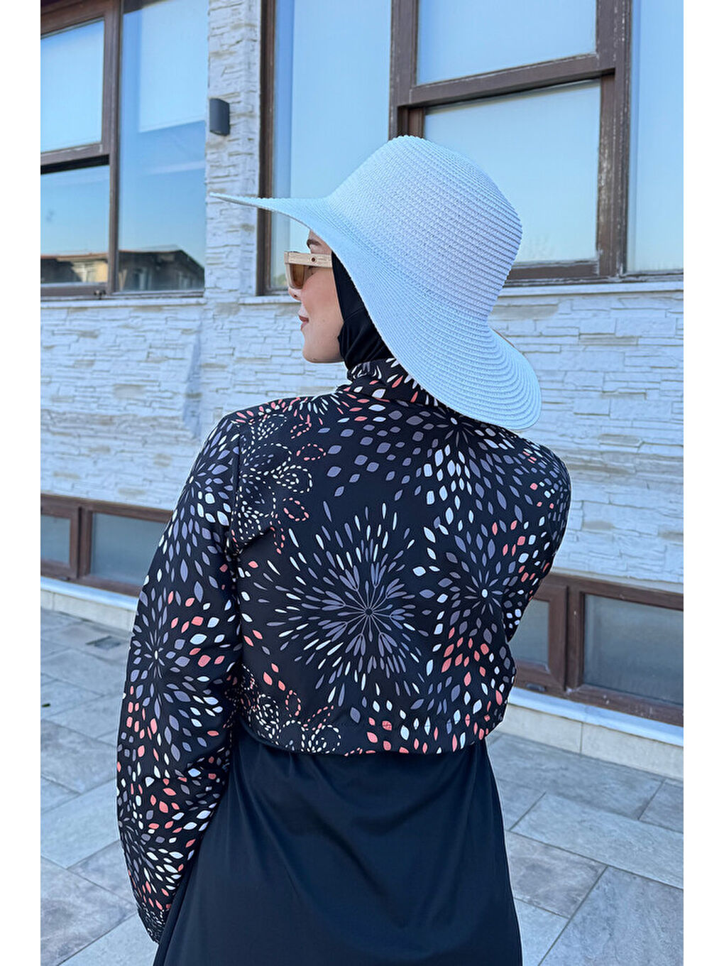 Siyah Tam Kapalı Tesettür Mayo T244-20-3