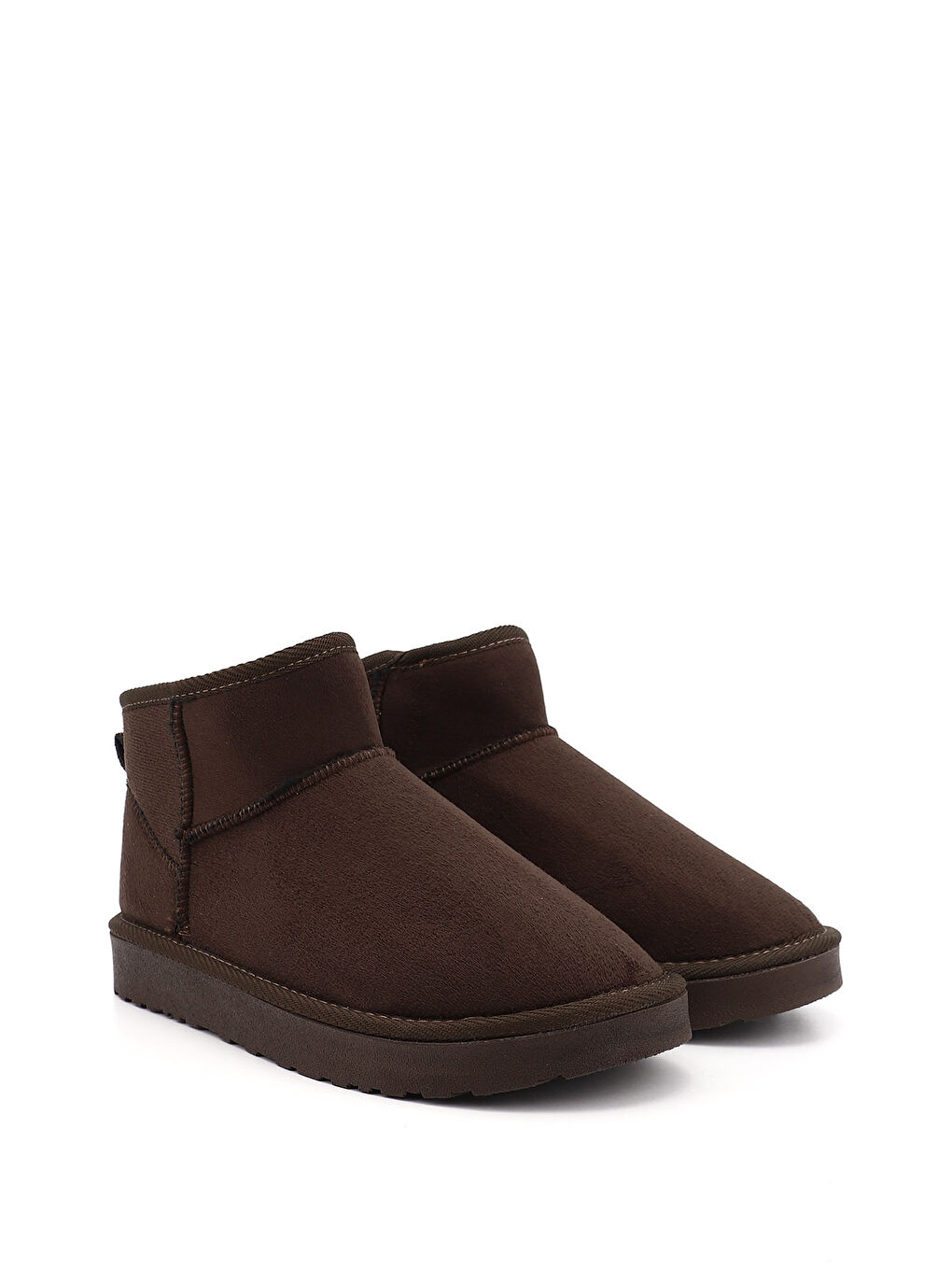 Kahverengi Kadın AÇIK KAHVERENGİ Mini Kürklü Bot-1