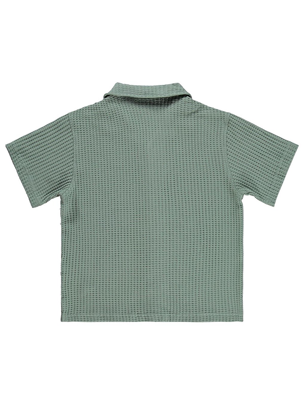 Boys Basic Waffle 6-9 Yaş Gömlek - Yeşil-1