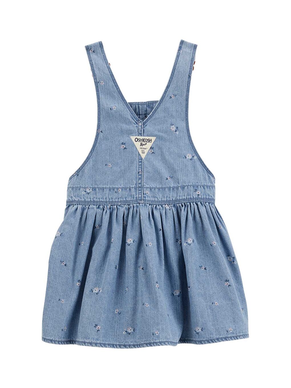 Mavi Küçük Kız Çocuk Salopet Etek-1