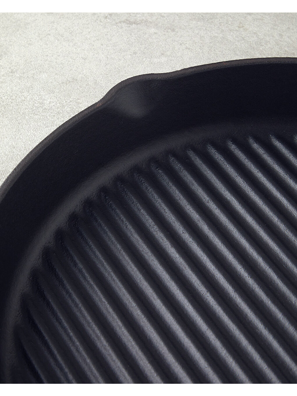 Demir Döküm Yuvarlak Izgara Tava 28x4 cm Turuncu-1