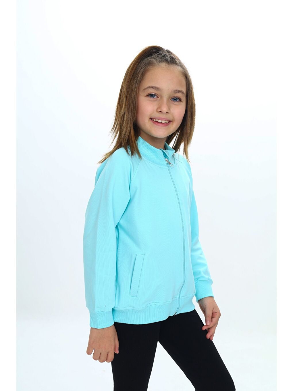 Yeşil Kız Çocuk Nakışlı Hırka-2