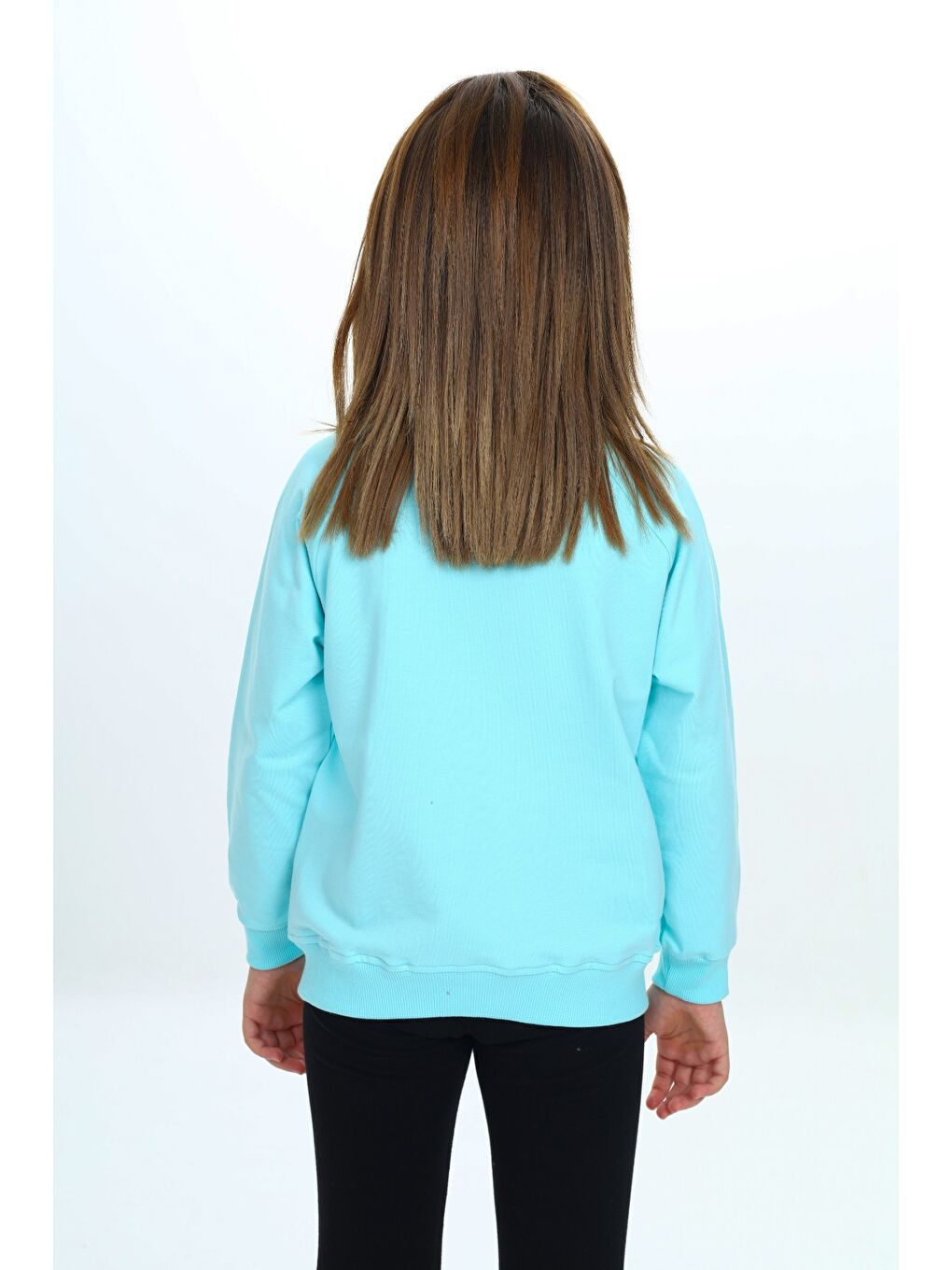 Yeşil Kız Çocuk Nakışlı Hırka-3