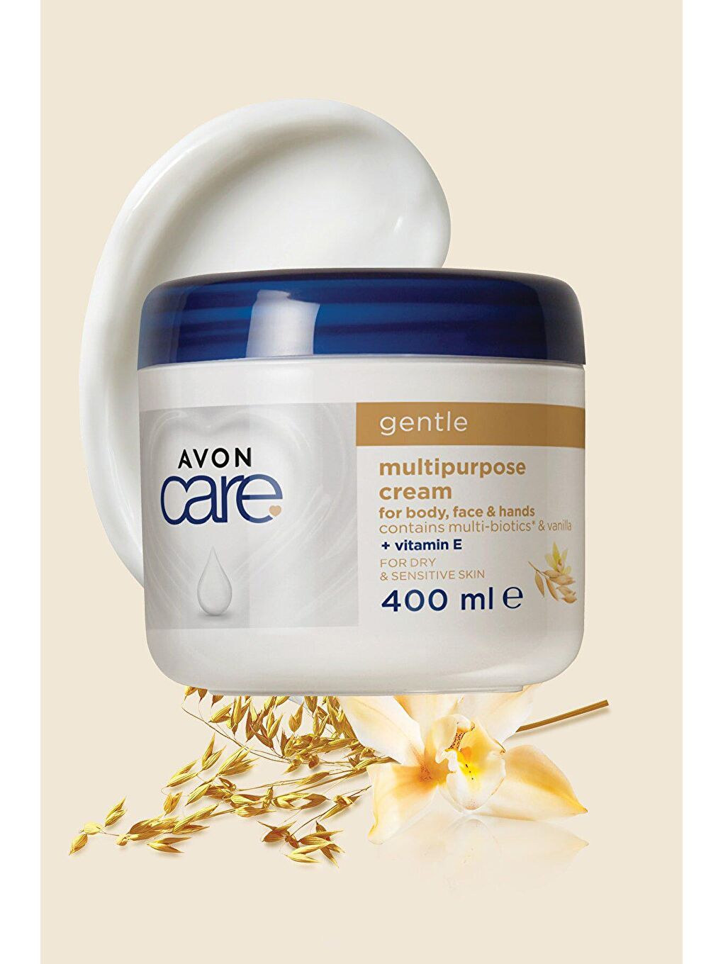 AVON Renksiz Care Vanilya Içeren E Vitaminli Kuru Ciltler İçin Çok Amaçlı Krem 400 Ml. - 1