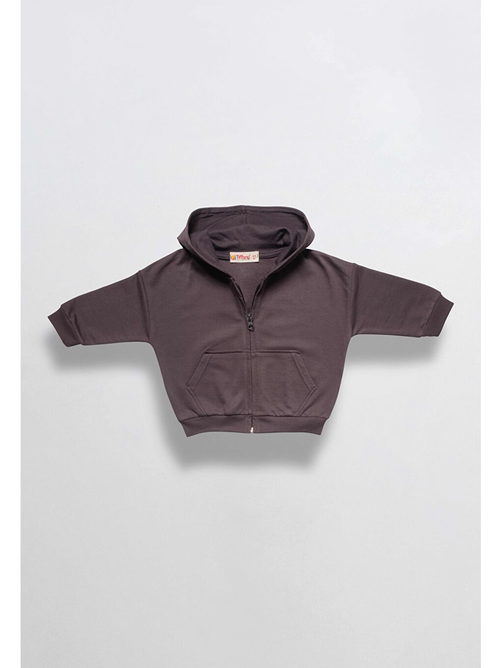 Gri Oversıze Eşofman Theme Kapüşonlu Fermuarlı Sweat