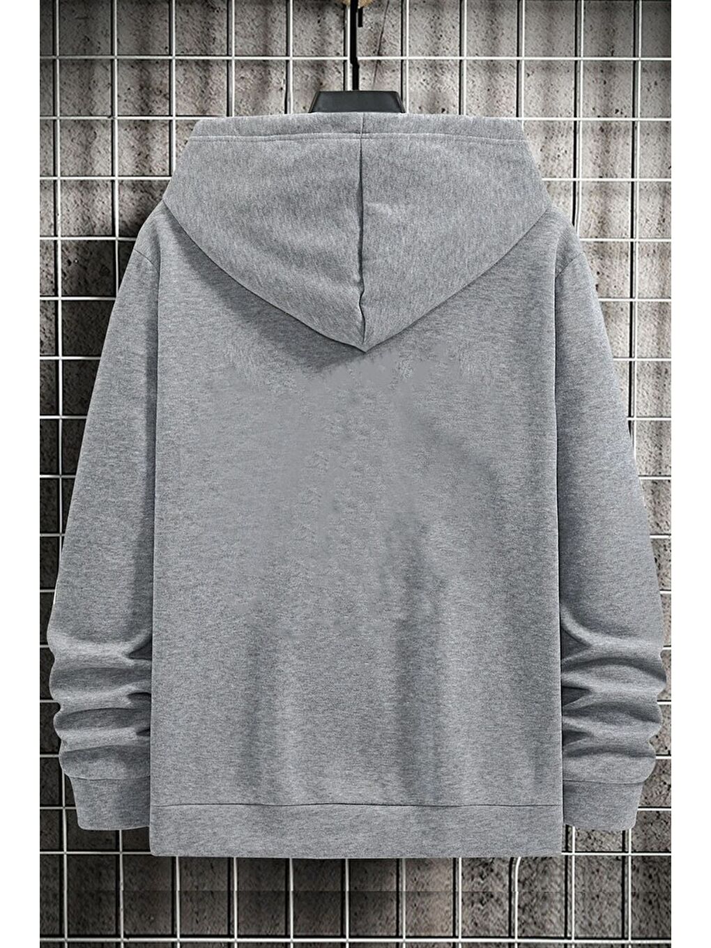 uyguntarz Gri Hanımcı Yazılı Katlamalı Sweatshirt - 1