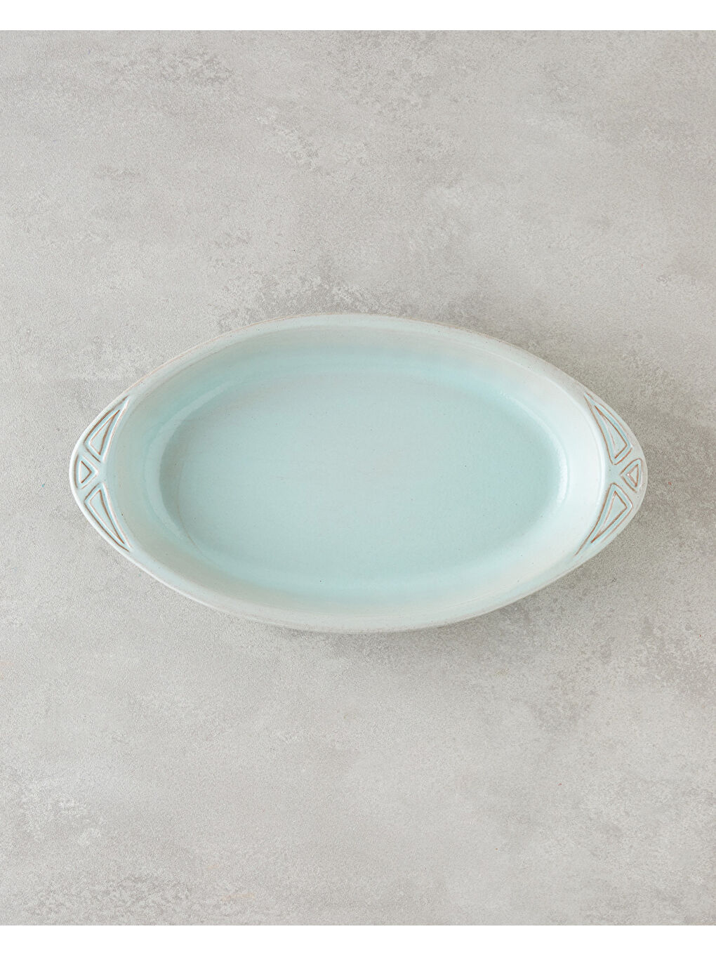 Yeşil Lia Seramik Fırın Kabı 31,5x17,5x4,5 cm Mint-1