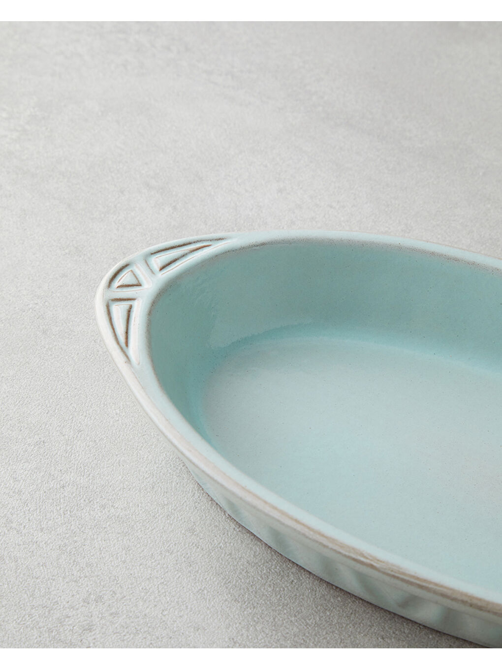 Yeşil Lia Seramik Fırın Kabı 26x14,5x4 cm Mint-2