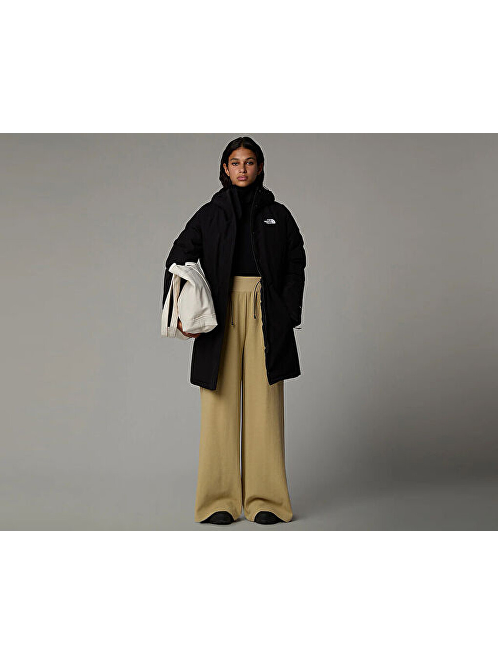 W Brooklyn Parka Kadın Outdoor Montu Nf0a4m8x4h01 Siyah-1