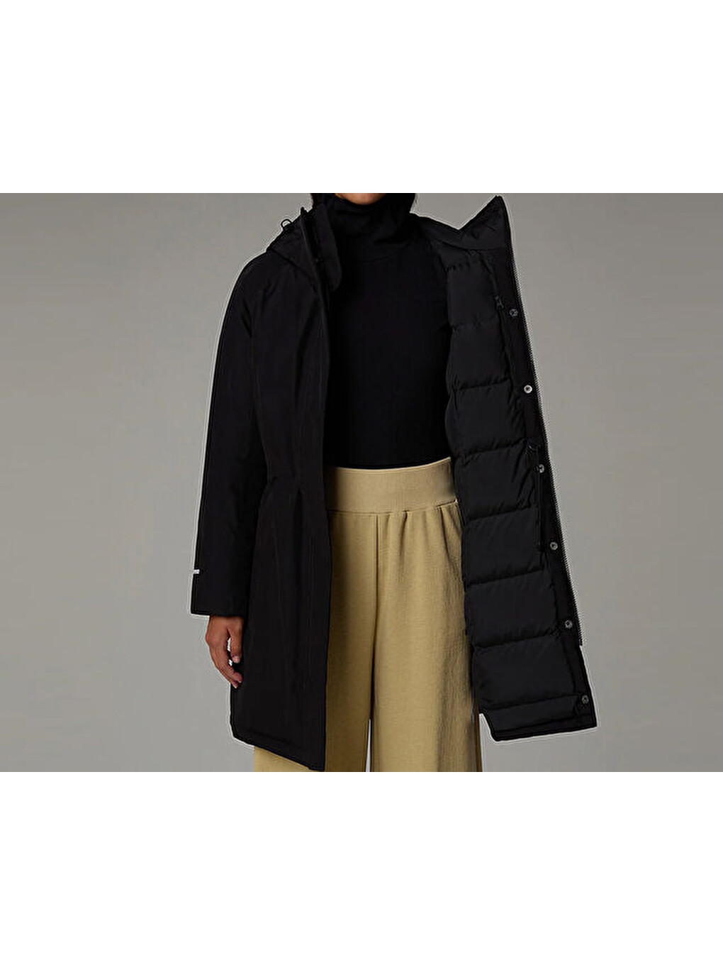 W Brooklyn Parka Kadın Outdoor Montu Nf0a4m8x4h01 Siyah-9