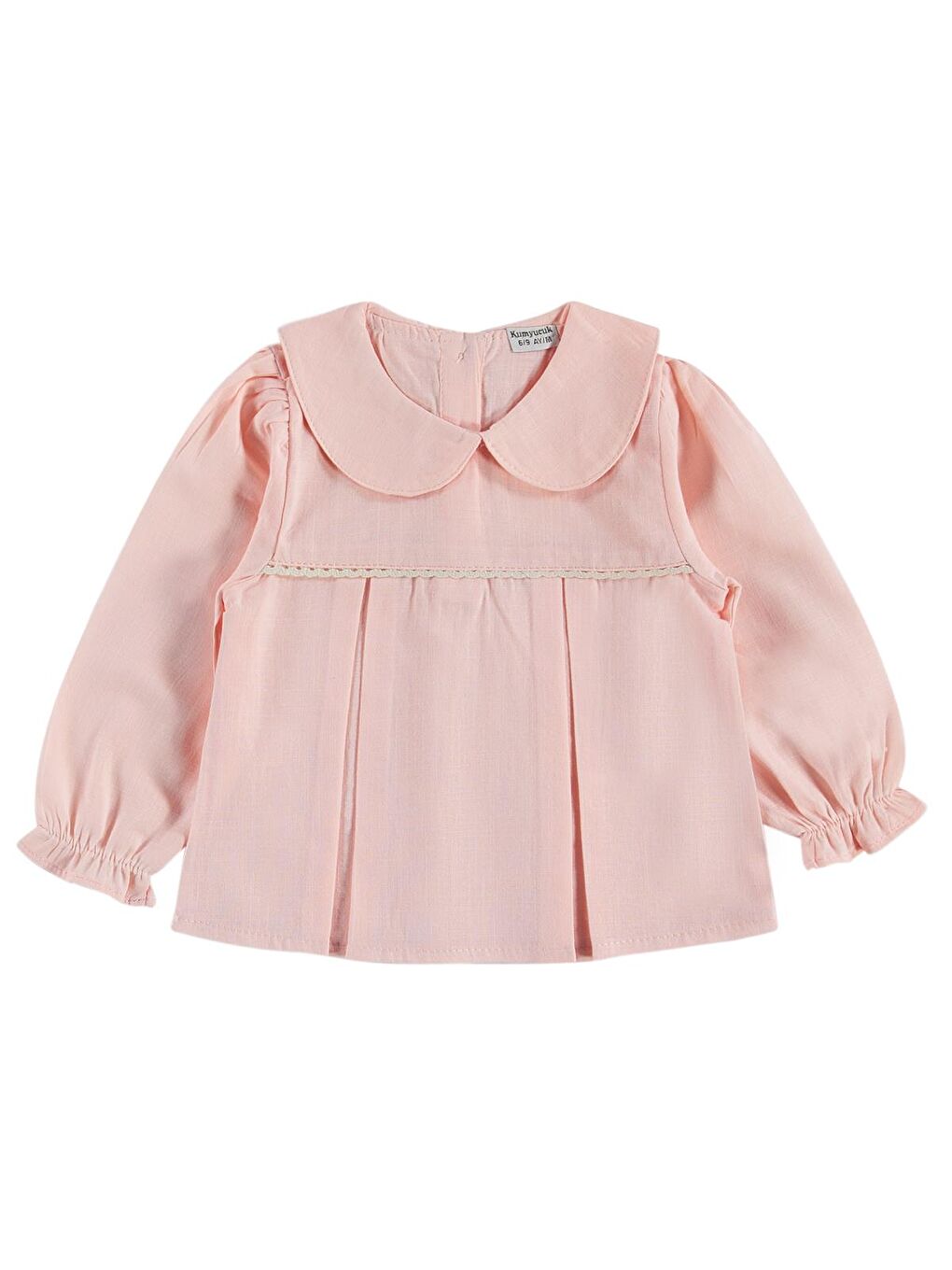 Pembe Bebek Yaka Hırkalı 3 Lü 6-18 Ay Takım - Pudra 9-12 Ay-2