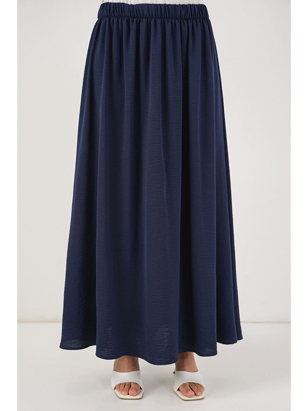 Kadın Ayrobin Kimono Etek İkili Takım 8047 - Lacivert-4