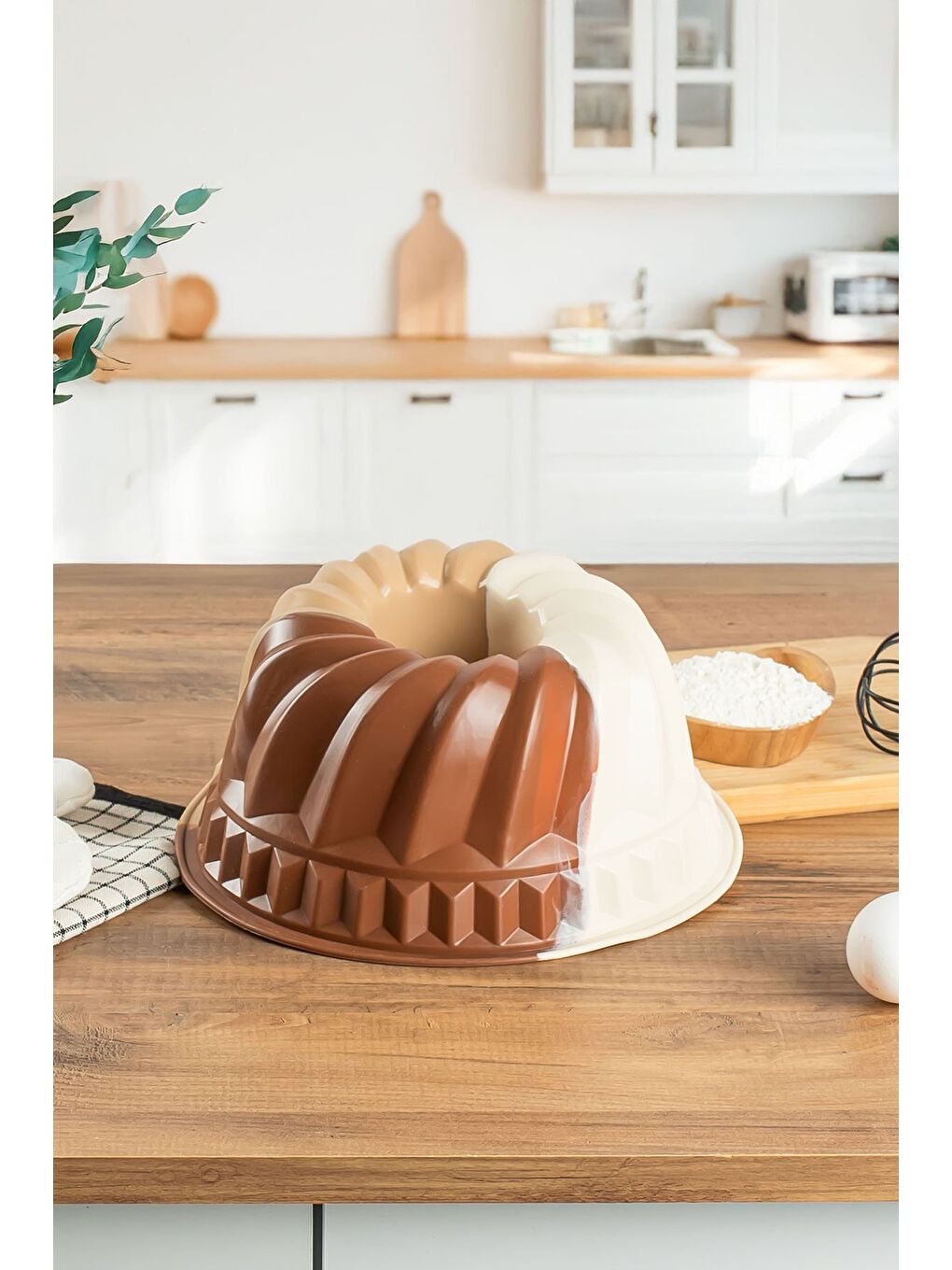 Porsima Beyaz 193 Silikon Kek Kalıbı, Tart Kalıbı 23 cm Gıda ile Temasa Uygun - 2