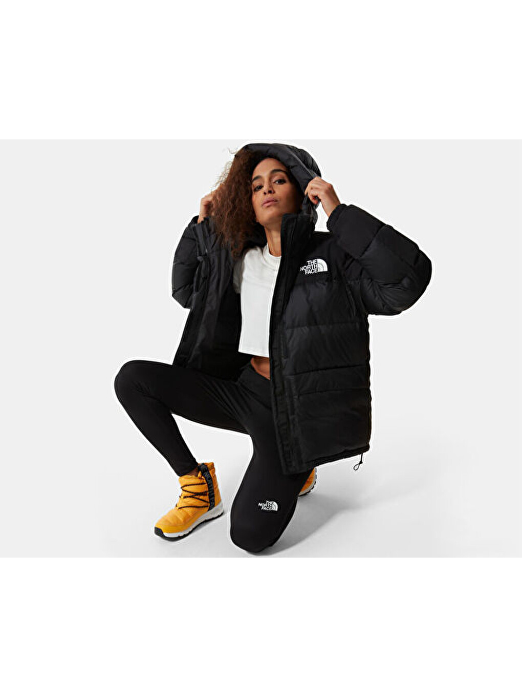 W Hmlyn Down Parka Kadın Outdoor Montu Nf0a4r2wjk31 Siyah-9