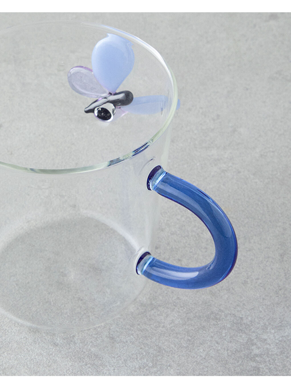 Billie Borosilikat Kupa 310 ml Mavi-2