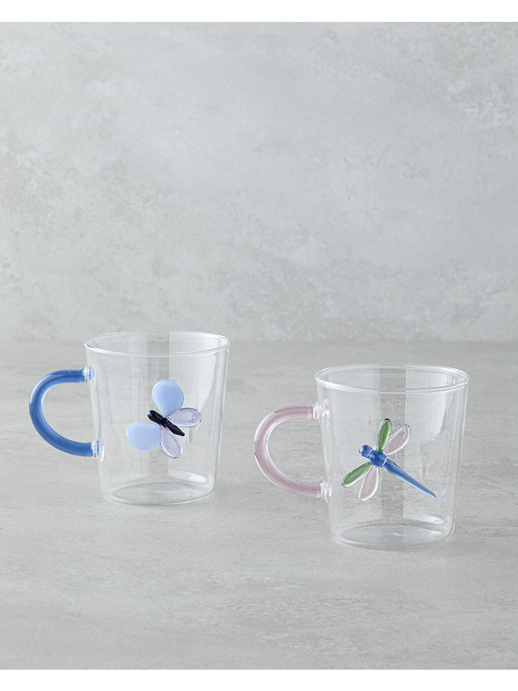 Billie Borosilikat Kupa 310 ml Mavi-3