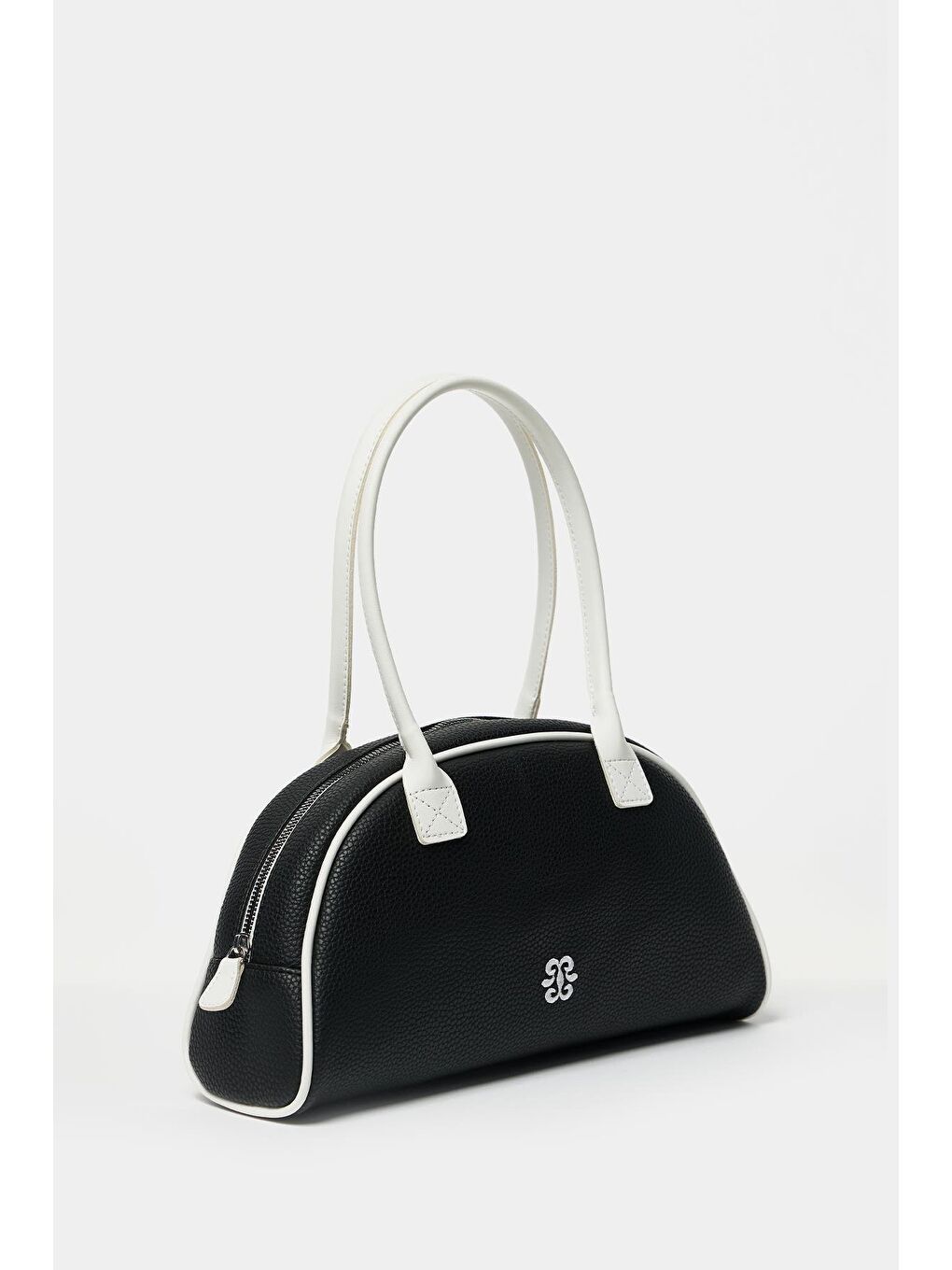 Retro El Ve Omuz Çantası Siyah