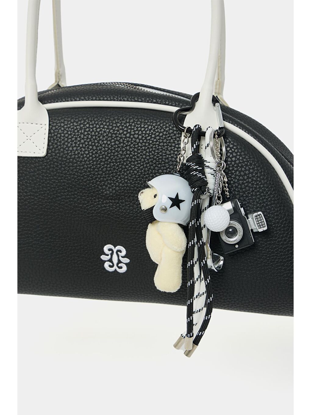 Retro El Ve Omuz Çantası Siyah-2