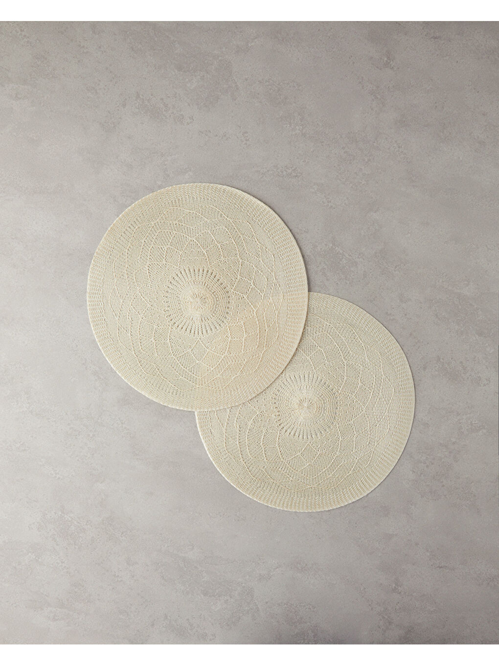 Ekru Leron Polyester 2'li Amerikan Servis Krem