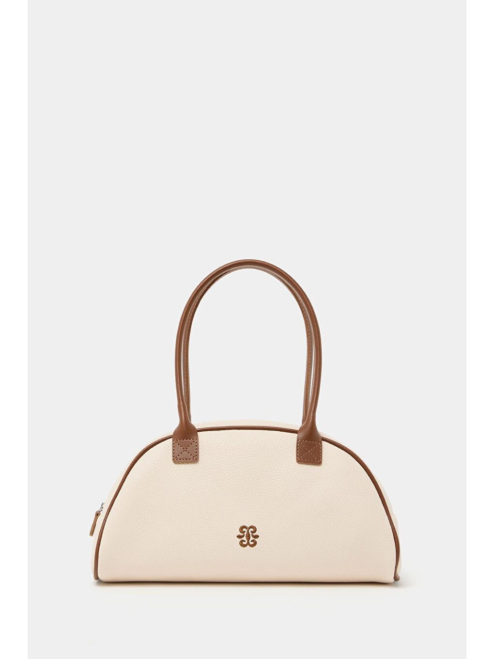 Retro El Ve Omuz Çantası Bej-1