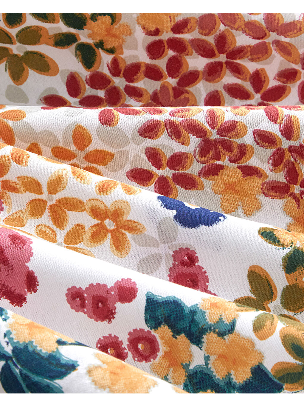 Spring Awakening Çift Taraflı Pamuklu Çift Kişilik Nevresim Seti 200x220 cm Yeşil – Kırmızı-4