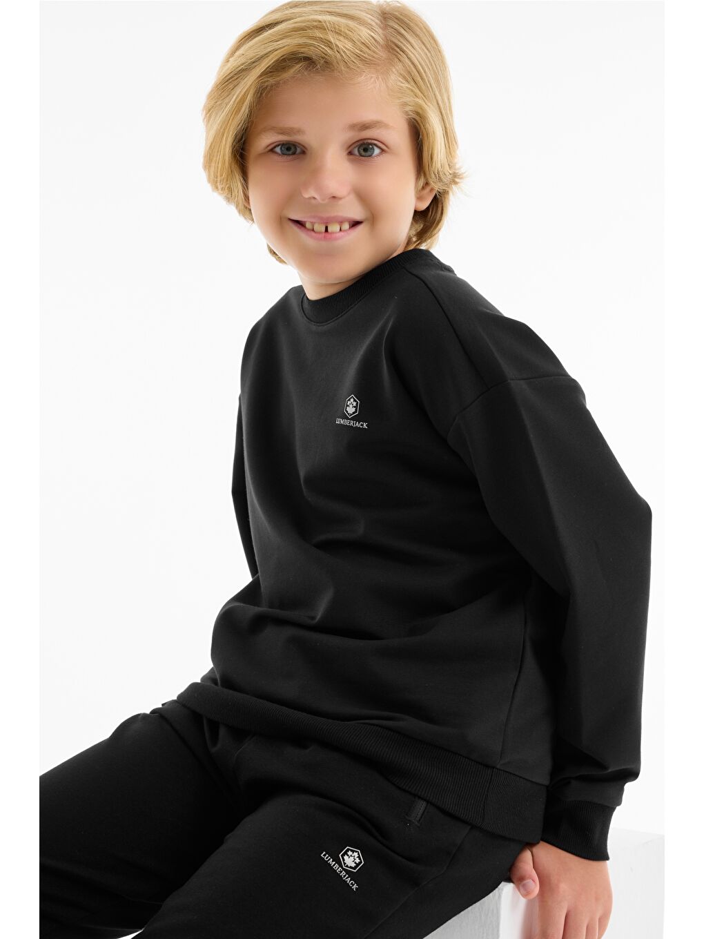 BL 25TPT17 5PR-TP Siyah Erkek Çocuk Sweatshirt-3