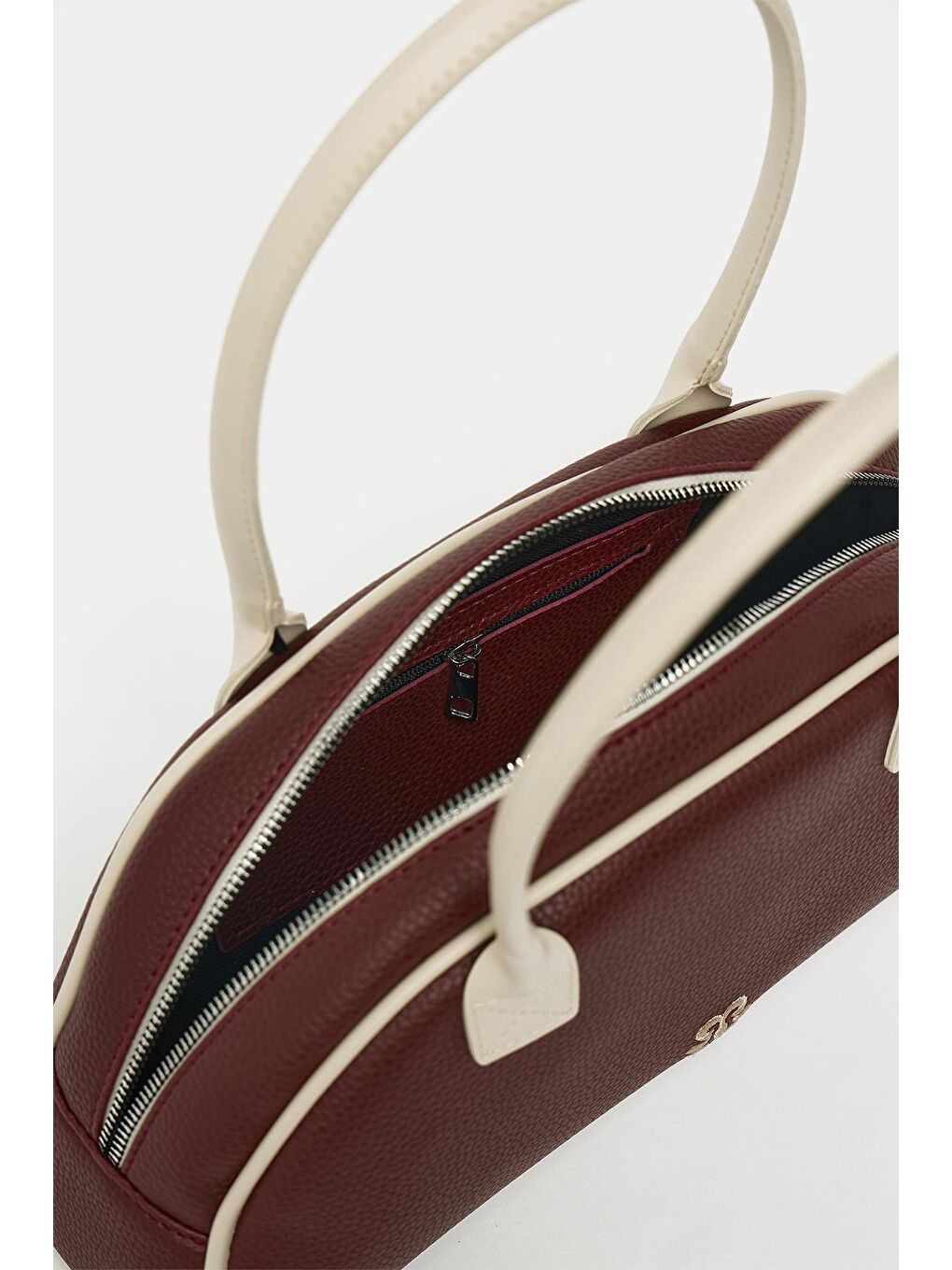 Retro El Ve Omuz Çantası Bordo-4