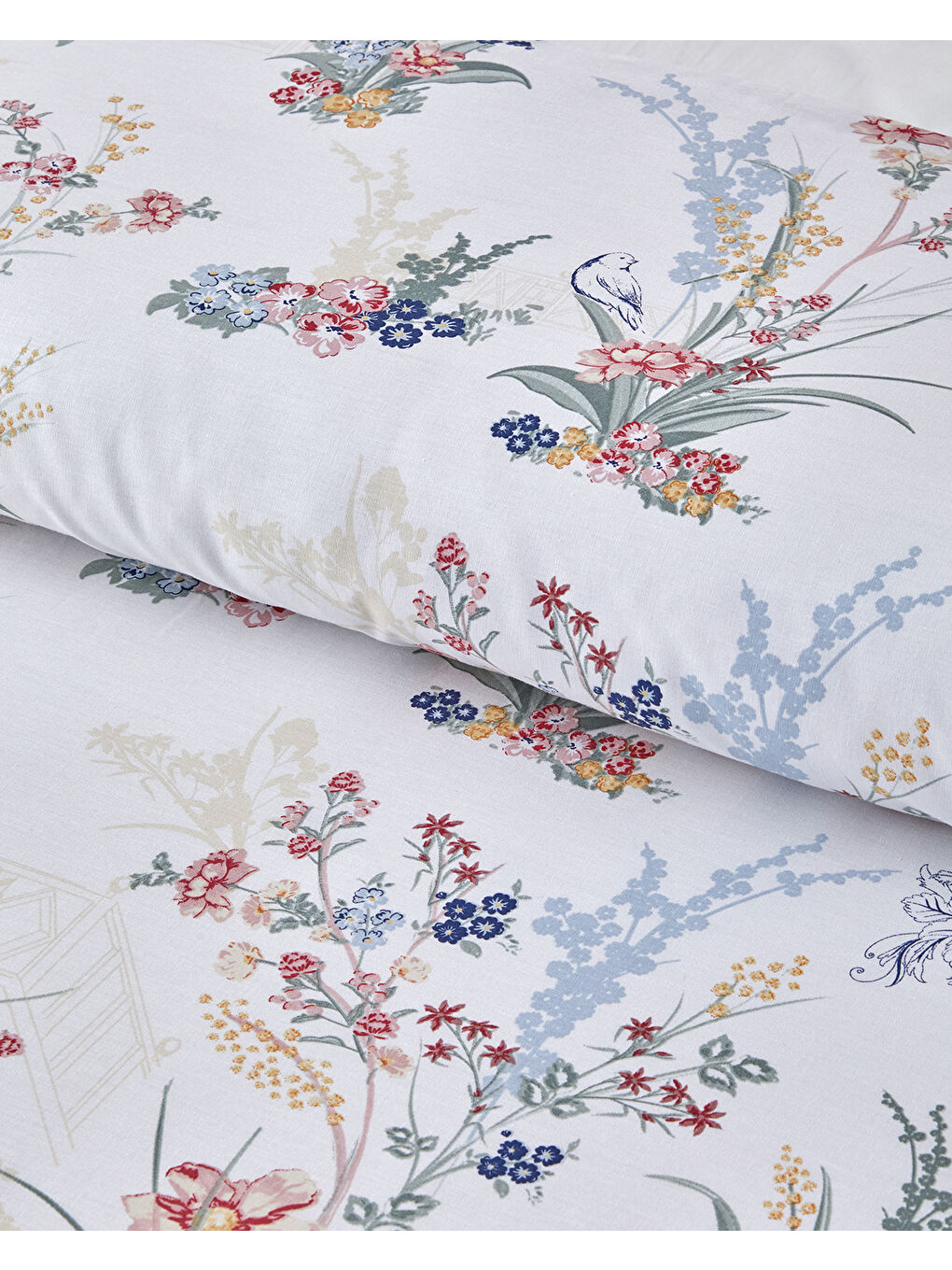 Flower Dance Çift Taraflı Pamuklu Çift Kişilik Nevresim Seti 200x220 cm Pembe - Bej-2