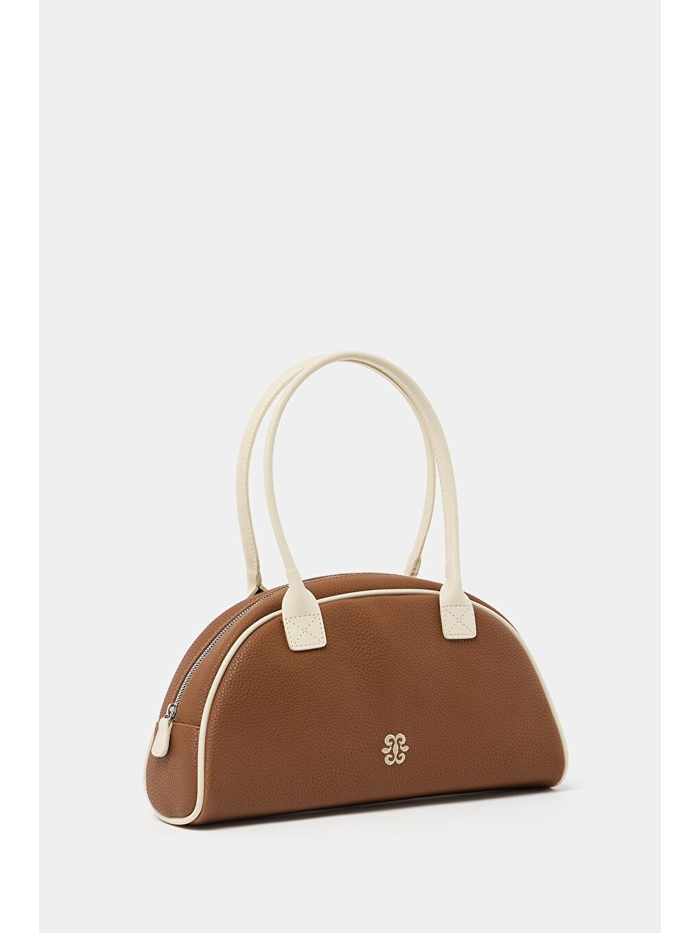 Kahverengi Retro El Ve Omuz Çantası Taba