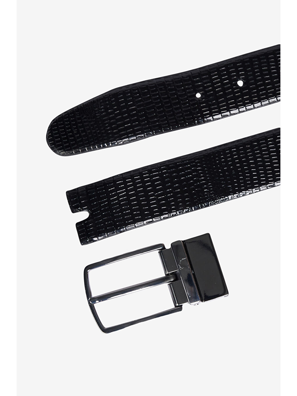 Erkek Siyah Kemer - Kartlık Aksesuar Set-6