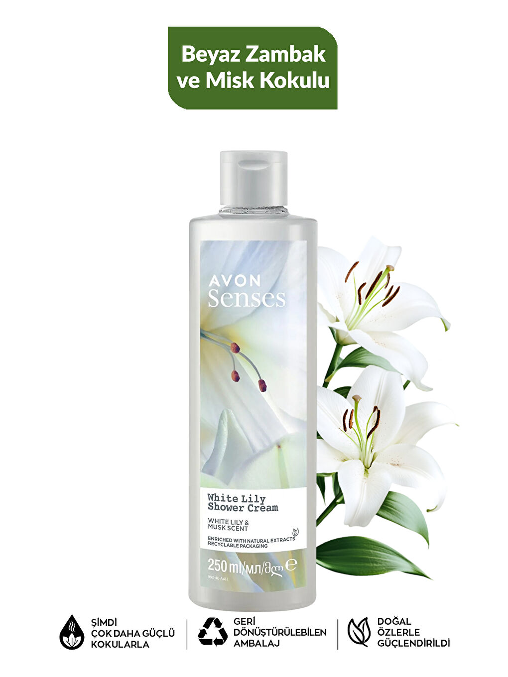 Şeftali Vanilya Orkide Frenk Üzümü Zambak Limon ve Reyhan Kokulu Duş Jeli Paketi-3