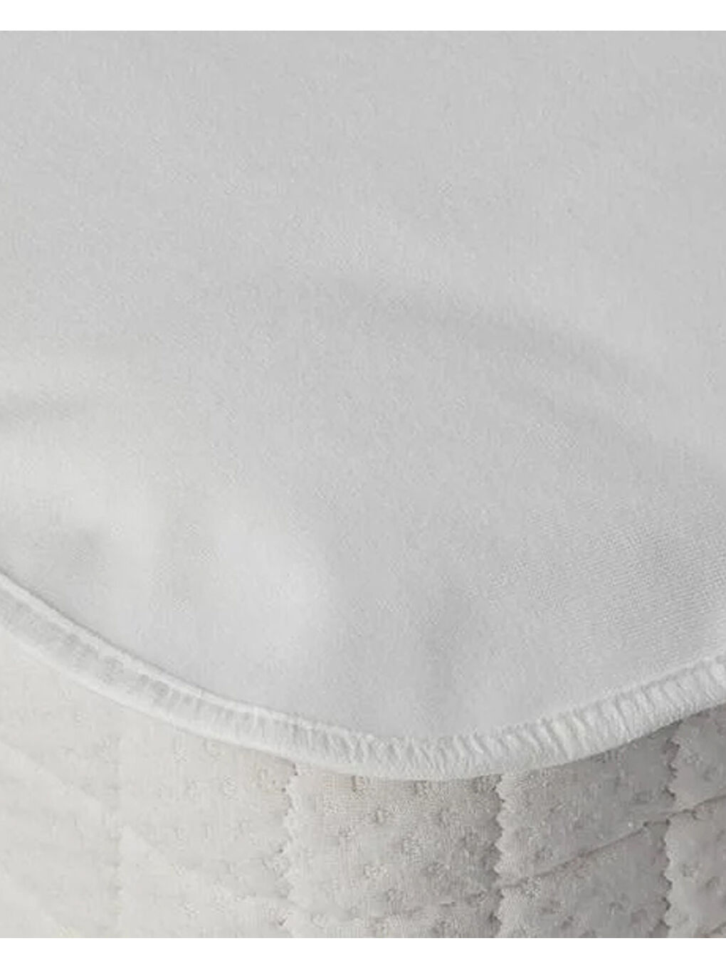 Fresh Touch Sıvı Geçirmez Çift Kişilik Yatak Koruyucu Alez Beyaz-1