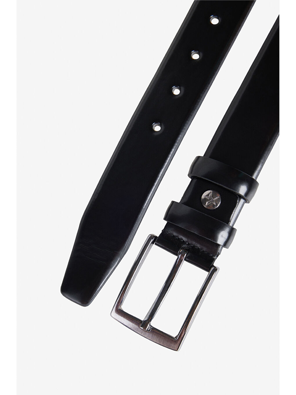 Erkek Siyah Suni Deri Klasik Kemer-1