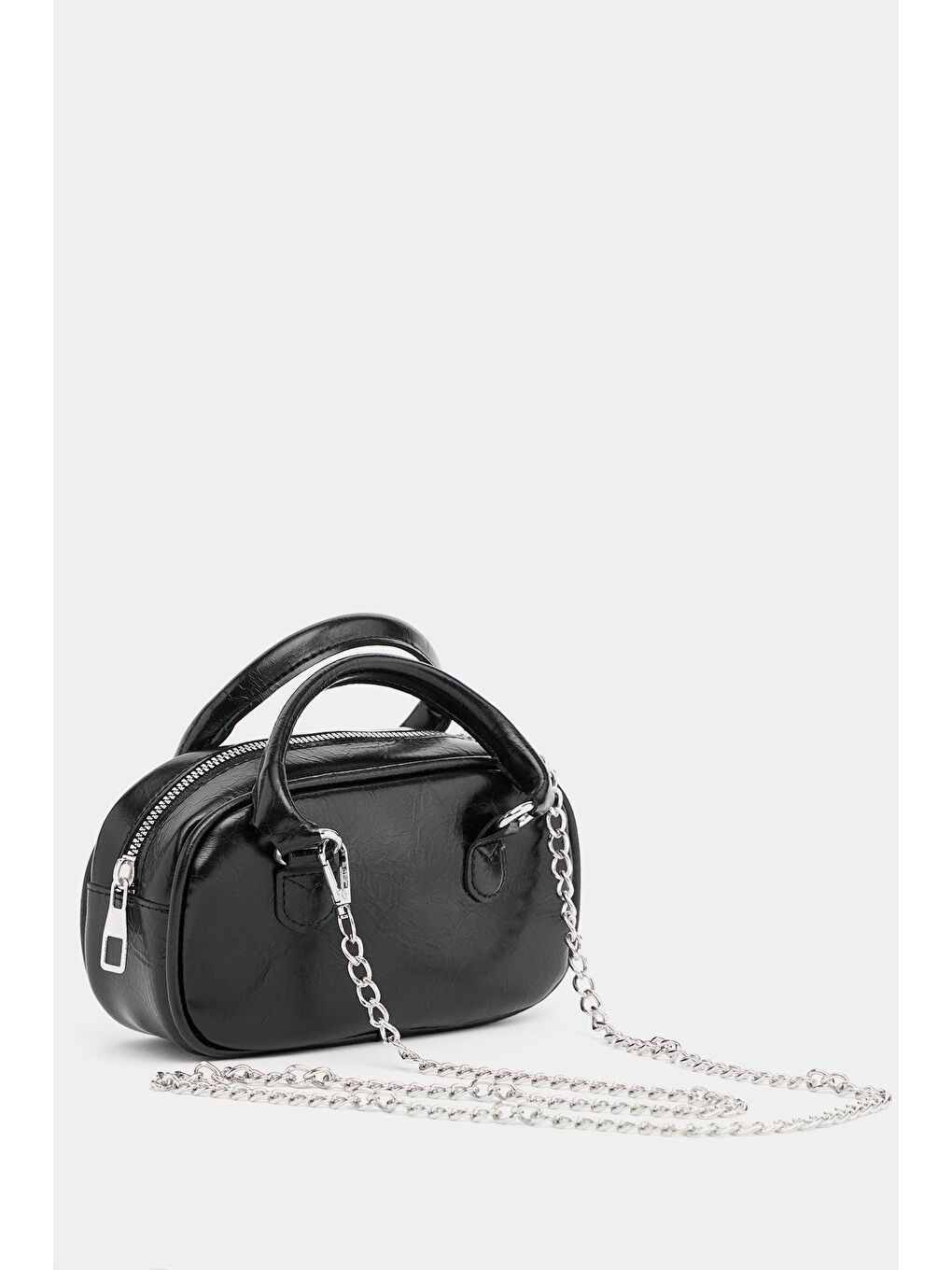 Mini Çapraz Askılı Retro Çanta Siyah-1