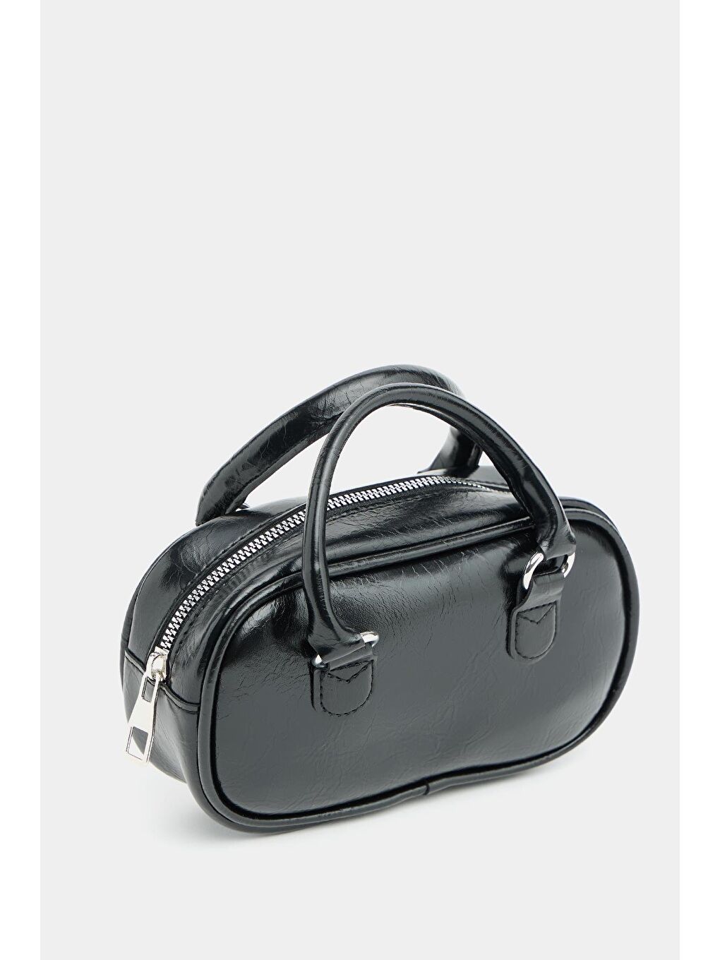 Mini Çapraz Askılı Retro Çanta Siyah-2