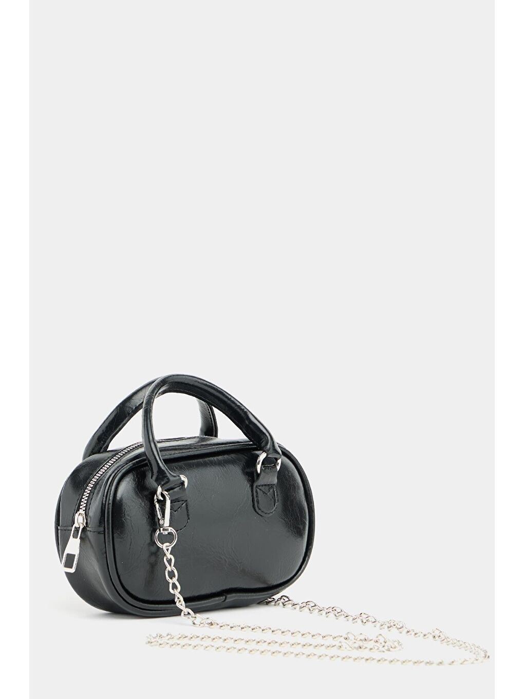 Mini Çapraz Askılı Retro Çanta Siyah-3