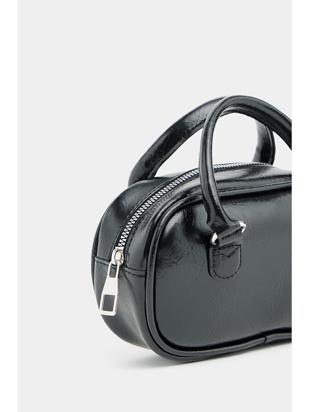 Mini Çapraz Askılı Retro Çanta Siyah-4