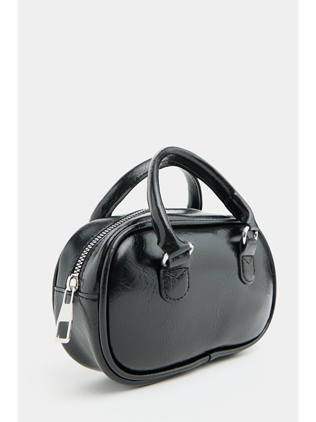 Mini Çapraz Askılı Retro Çanta Siyah-5